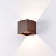 APPLIQUE OUTDOOR ROUND  LED* 2*6W 3000K  brown