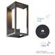 WALL LIGHT GRAPHITE LED SOLAR/SENSOR 3000K GRAPHITE