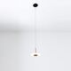 PENDANT LED  BLACK/ANT.BRASS  1L*8W 3000K BLACK