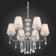 Люстра подвесная ST-Luce Aumentato [Хром, Прозрачный/Белый, Хром E14 6*40W]