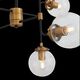 Люстра подвесная ST-Luce Varieta [Черный, Золото/Прозрачный E27 8*40W]