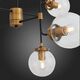 Люстра подвесная ST-Luce Varieta [Черный, Золото/Прозрачный E27 8*40W]