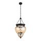 Люстра подвесная ST-Luce Sotto[Черный/Янтарный E14 3*60W]