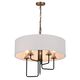 Люстра подвесная ST-Luce Delavera [Коричневый, Бронза/Бежевый E14 5*60W]