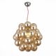 Люстра подвесная ST-Luce Odetta [Хром/Янтарный E27 3*60W]