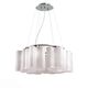 Люстра подвесная ST-Luce Onde[Серебристый/Белый с полосками E27 6*60W]