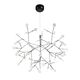 Люстра подвесная ST-Luce Rafina [Черный/Белый LED 63*0,5W]
