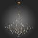 SL797.213.114 Люстра подвесная ST-Luce Золотистый, Прозрачный LED 114*0,45W 3000K