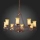 Люстра подвесная ST-Luce Ancora [Коричневый/Янтарный E14 8*60W]
