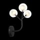 Бра ST Luce Demele [Черный/Прозрачный, Белый G4 LED 3*2W]