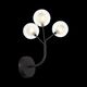 Бра ST Luce Demele [Черный/Прозрачный, Белый G4 LED 3*2W]