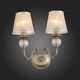 Бра ST-Luce Grazia [Бронза, Прозрачный/Бежевый, Бронза E14 2*40W]