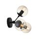 Бра ST Luce Stampo [Черный/Дымчатый E27 3*40W]