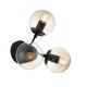 Бра ST Luce Stampo [Черный/Дымчатый E27 3*40W]