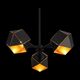 Люстра потолочная ST-Luce Enigma [Черный/Черный, Золото E14 3*40W]