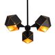 Люстра потолочная ST-Luce Enigma [Черный/Черный, Золото E14 3*40W]