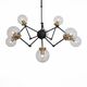 Люстра потолочная ST-Luce Varieta [Черный, Золото/Прозрачный E27 8*40W (из 2-х коробок)]
