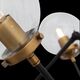 Люстра потолочная ST-Luce Varieta [Черный, Золото/Прозрачный E27 8*40W (из 2-х коробок)]