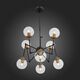 Люстра потолочная ST-Luce Varieta [Черный, Золото/Прозрачный E27 8*40W (из 2-х коробок)]