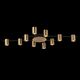 SL1207.402.10 Светильник потолочный ST-Luce Черный/Латунь GU10 10*7W
