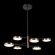 SL1605.413.06 Светильник подвесной ST-Luce Черный/Латунь, Белый LED 6*7,5W 3000K