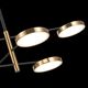 SL1605.413.06 Светильник подвесной ST-Luce Черный/Латунь, Белый LED 6*7,5W 3000K